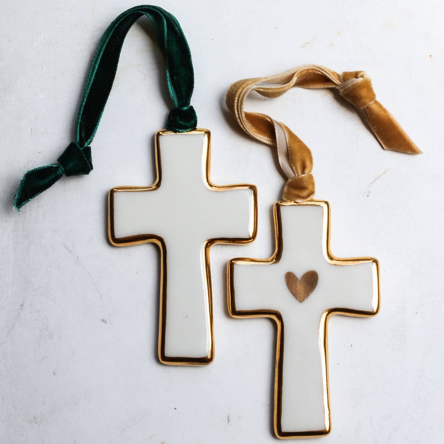 Cross Ornament | Handmade Ceramic Christmas
