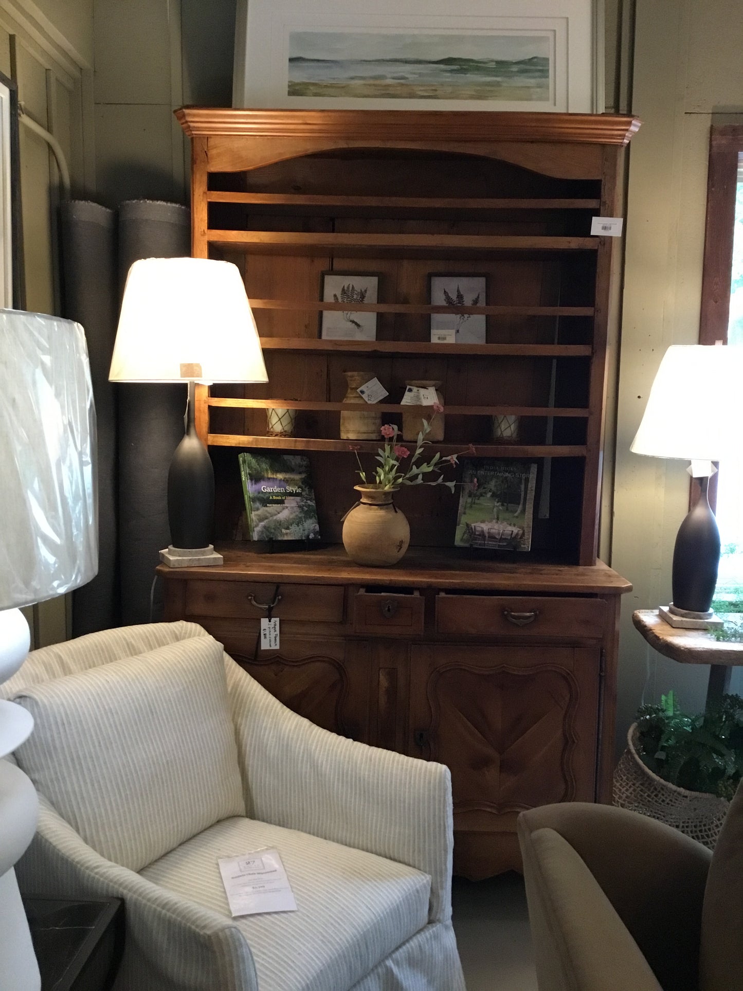 Antique French 2 Piece Cabinet