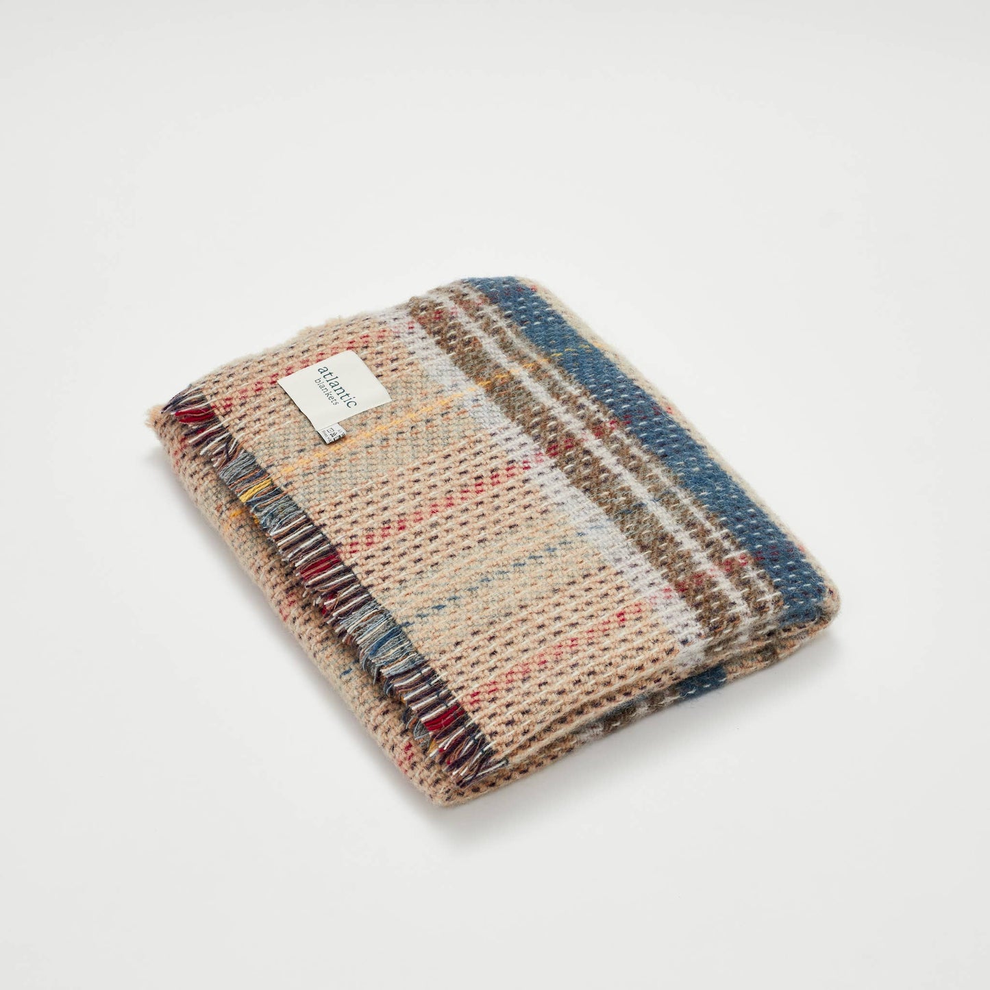 Multi Plaid Wool Blanket: Large 150 x 183cm