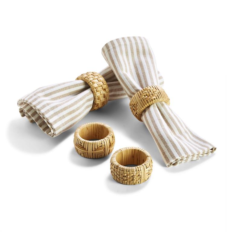 S/4 Cane Napkin Rings