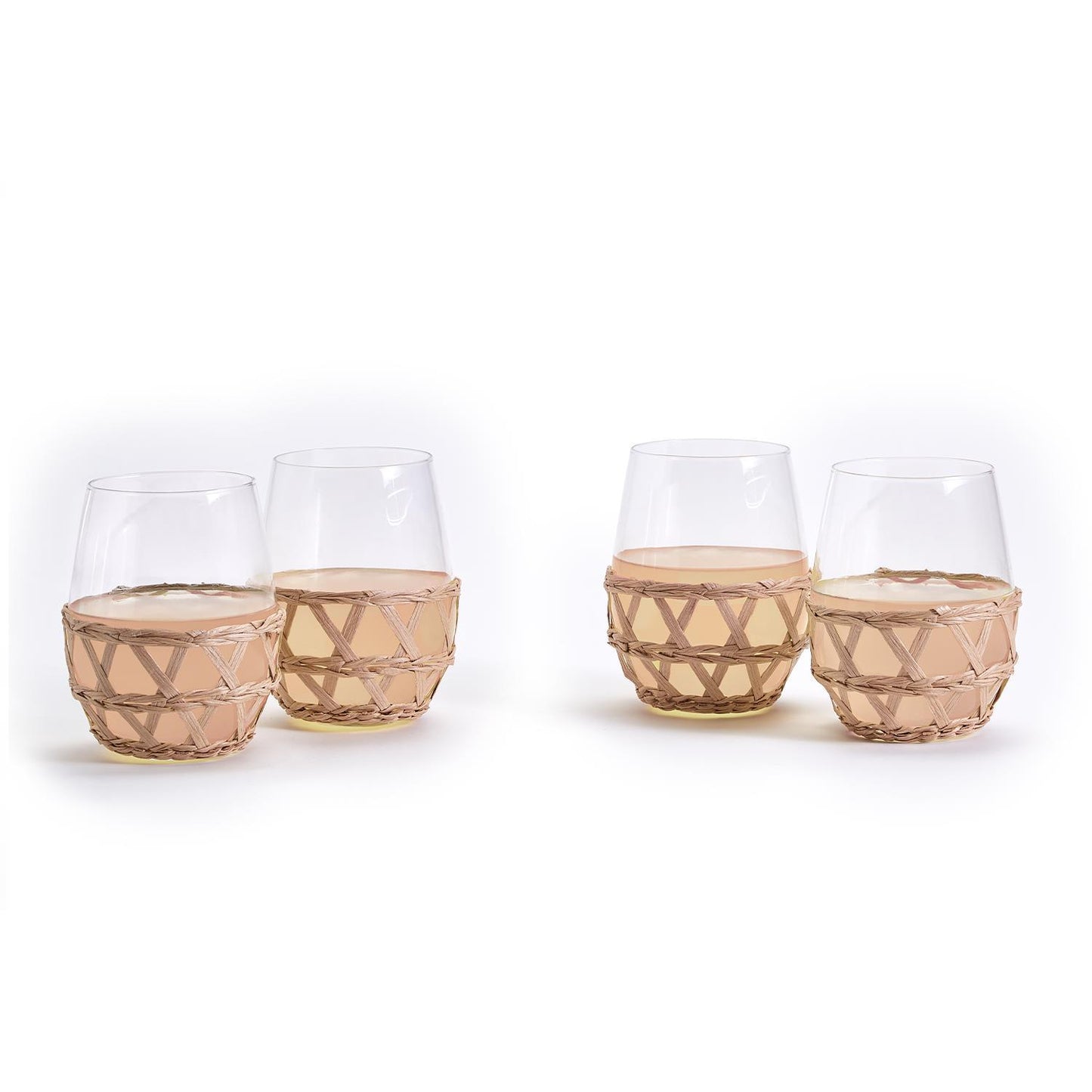 Lattice Stemless Wine Glass
