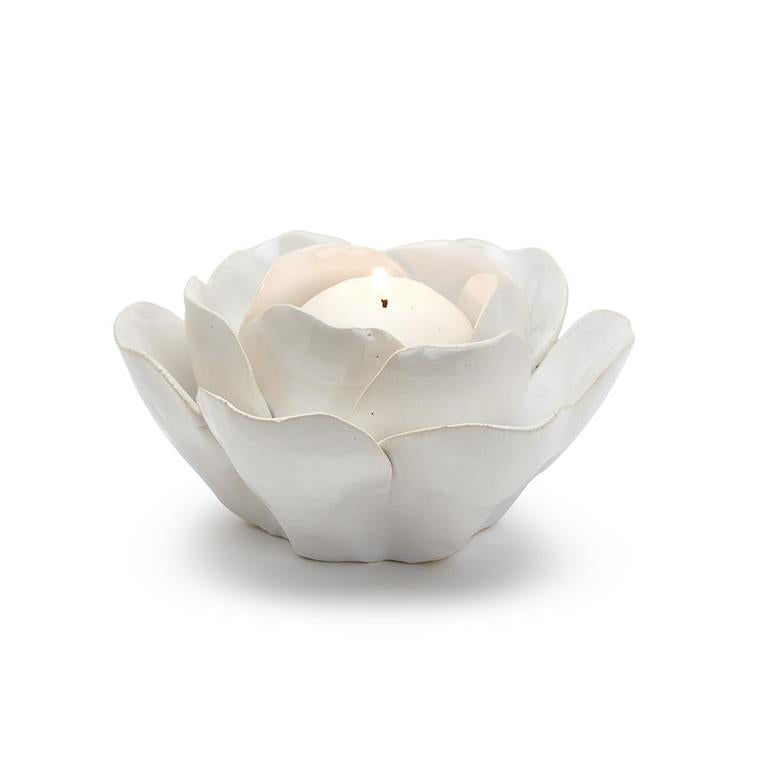 La Vie en Blanc Rose Tealight Candeholder