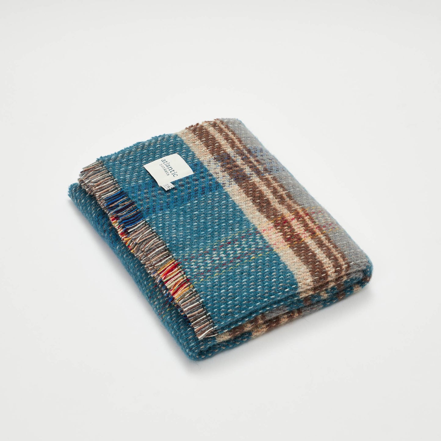 Multi Plaid Wool Blanket: Large 150 x 183cm