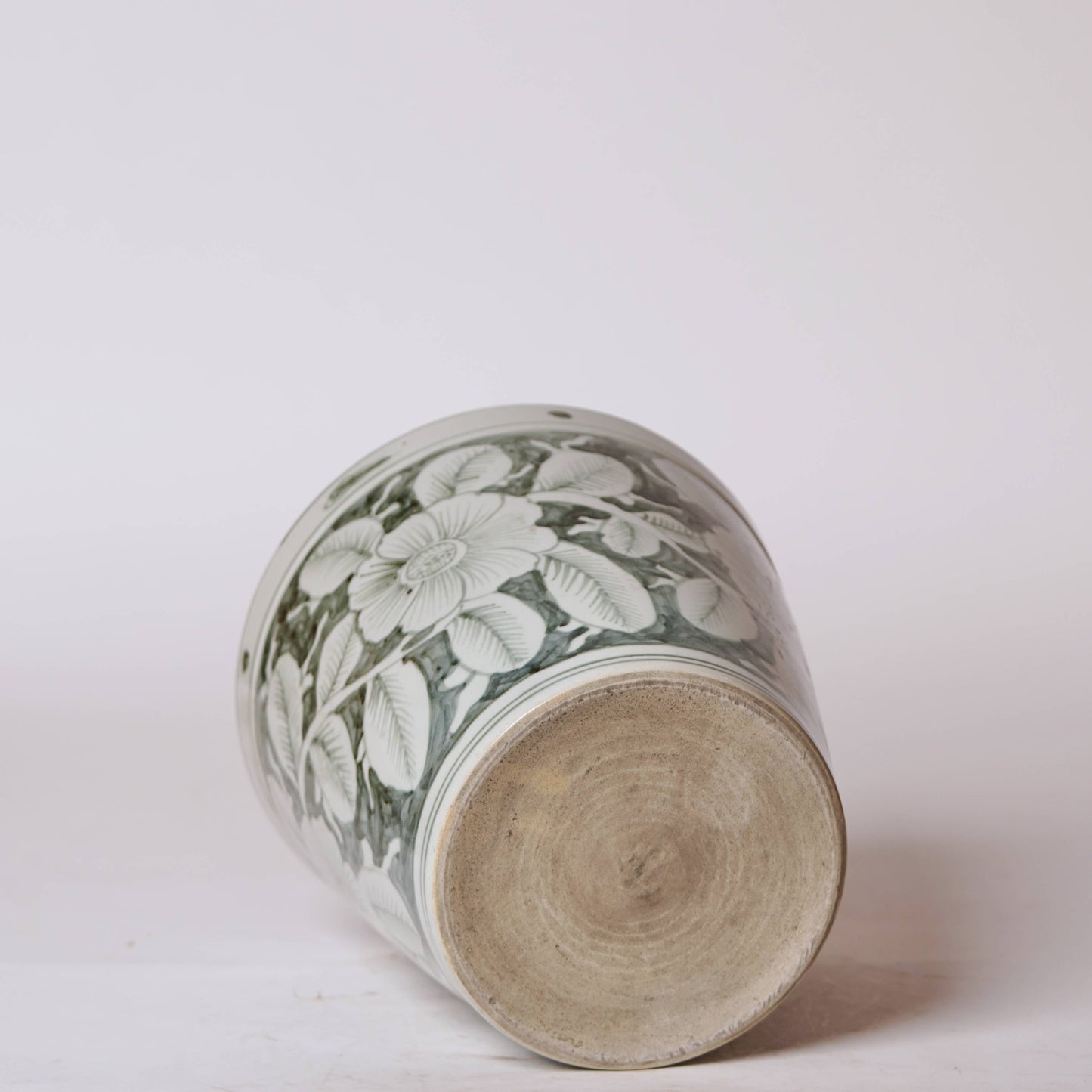 Grey and White Porcelain Rustic Rose Planter