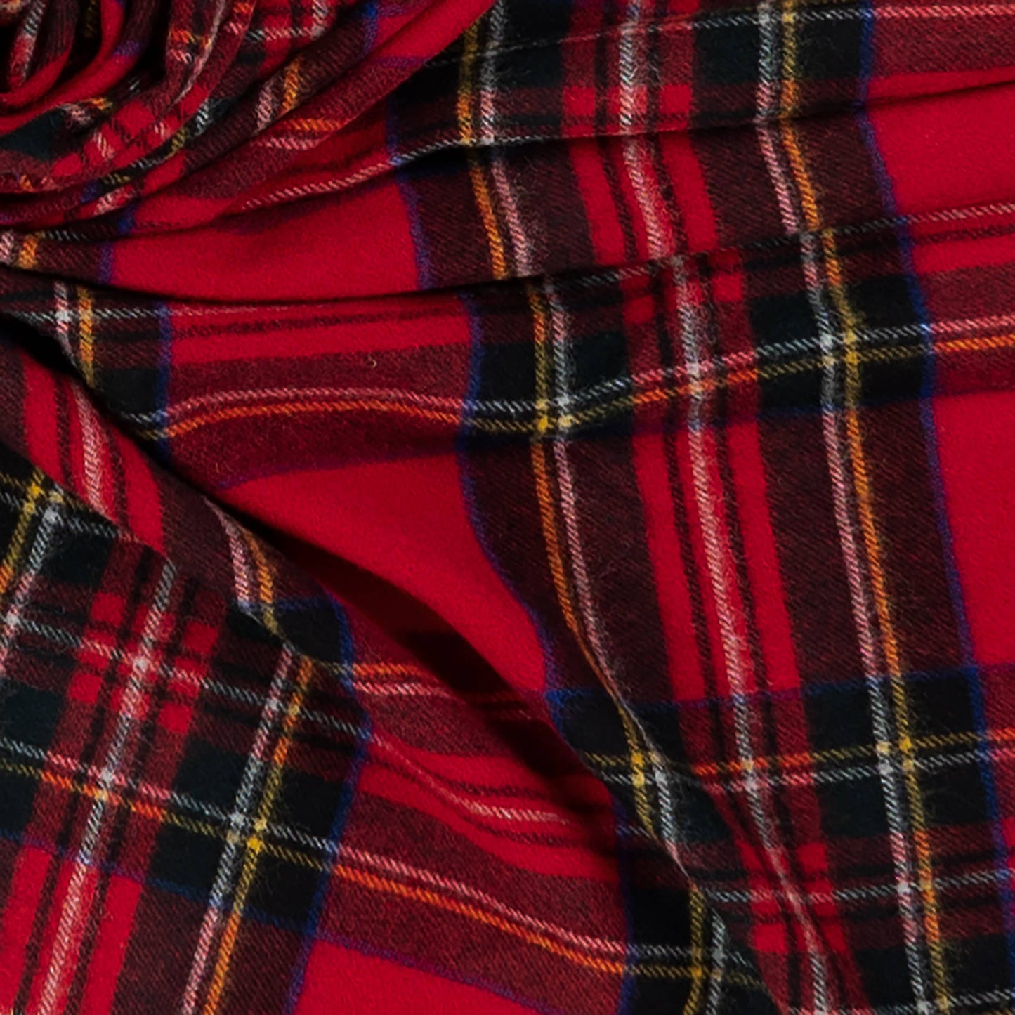 Highland Tweeds Shetland Lambs Wool Throw - Royal Stewart ~