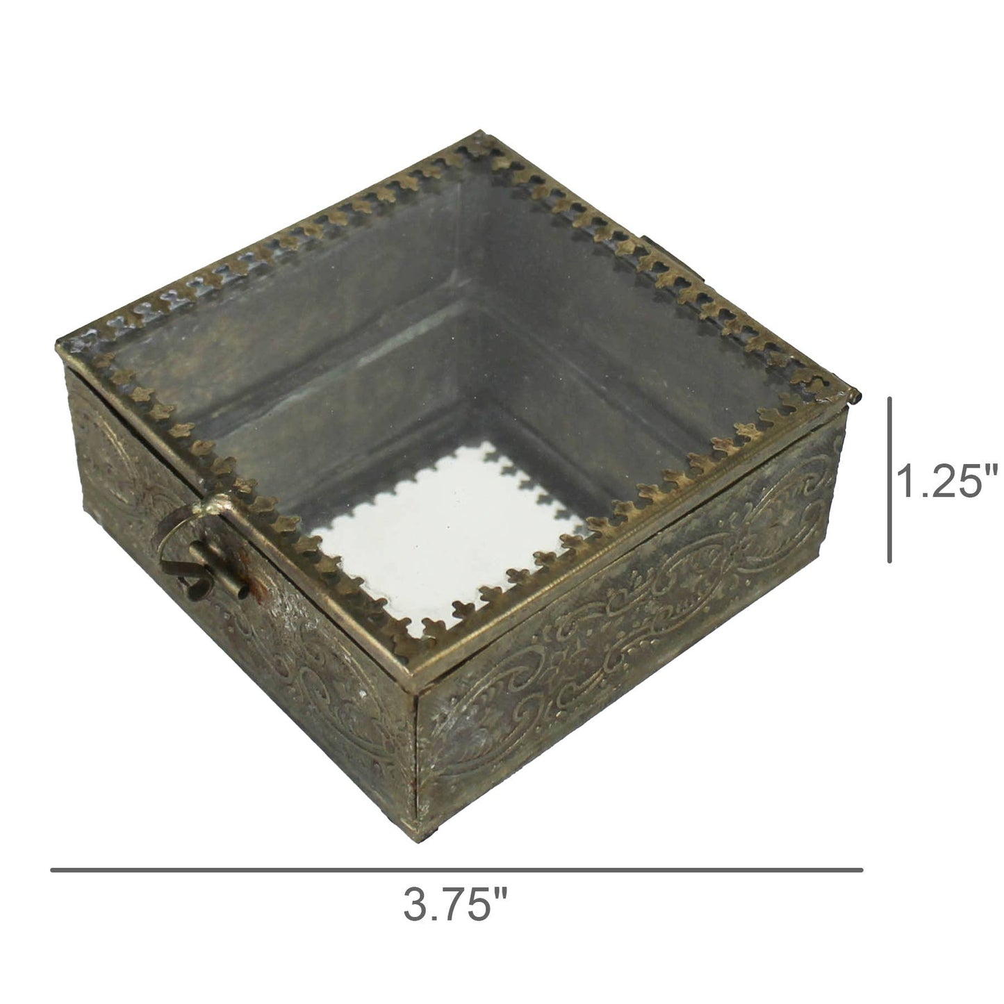 Josephine Mirrored Box - Square, Lrg