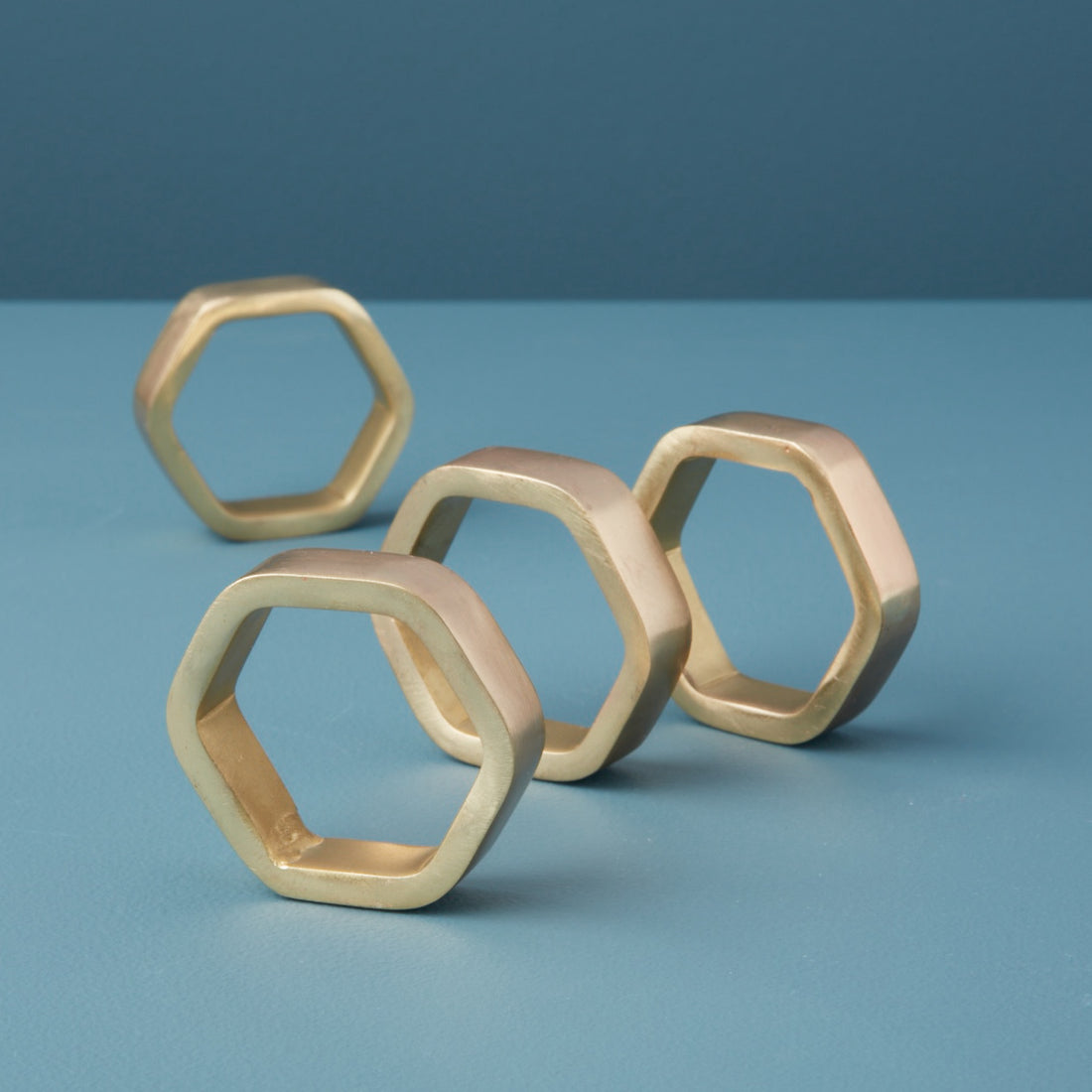 Luxe Hexagon Napkin Rings