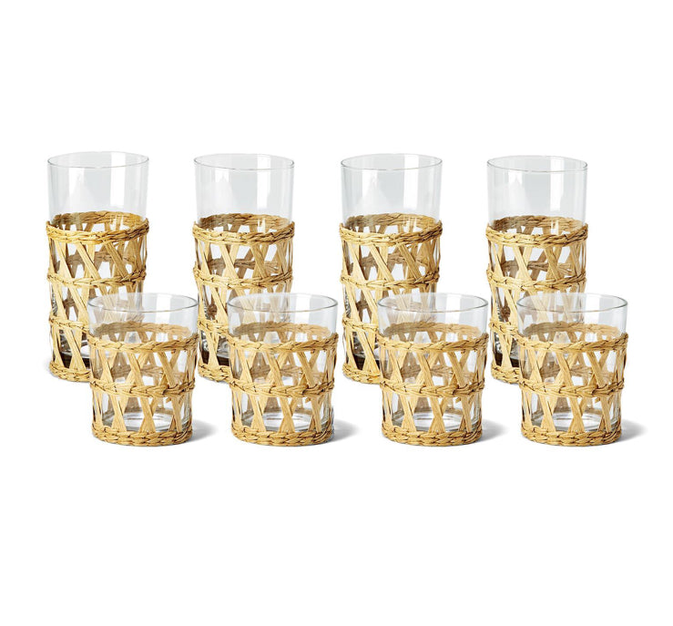 Island Chic Lattice Glass
