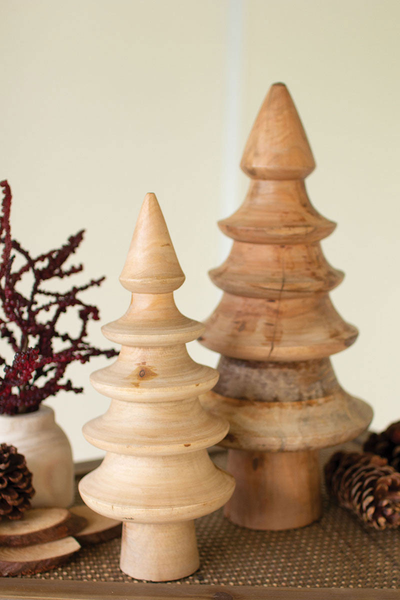 Turned Mango Wood Christmas Tree