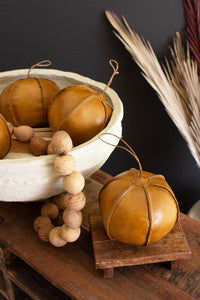 Leather Ball Christmas Ornament/Decor