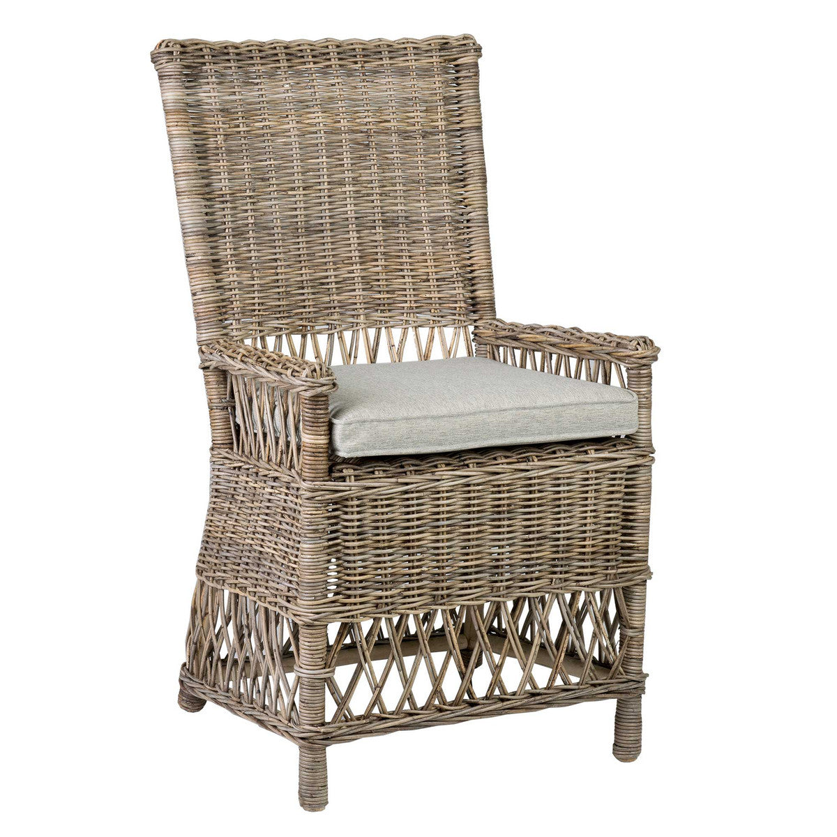 Eastport Dining Chair - Grey Rattan