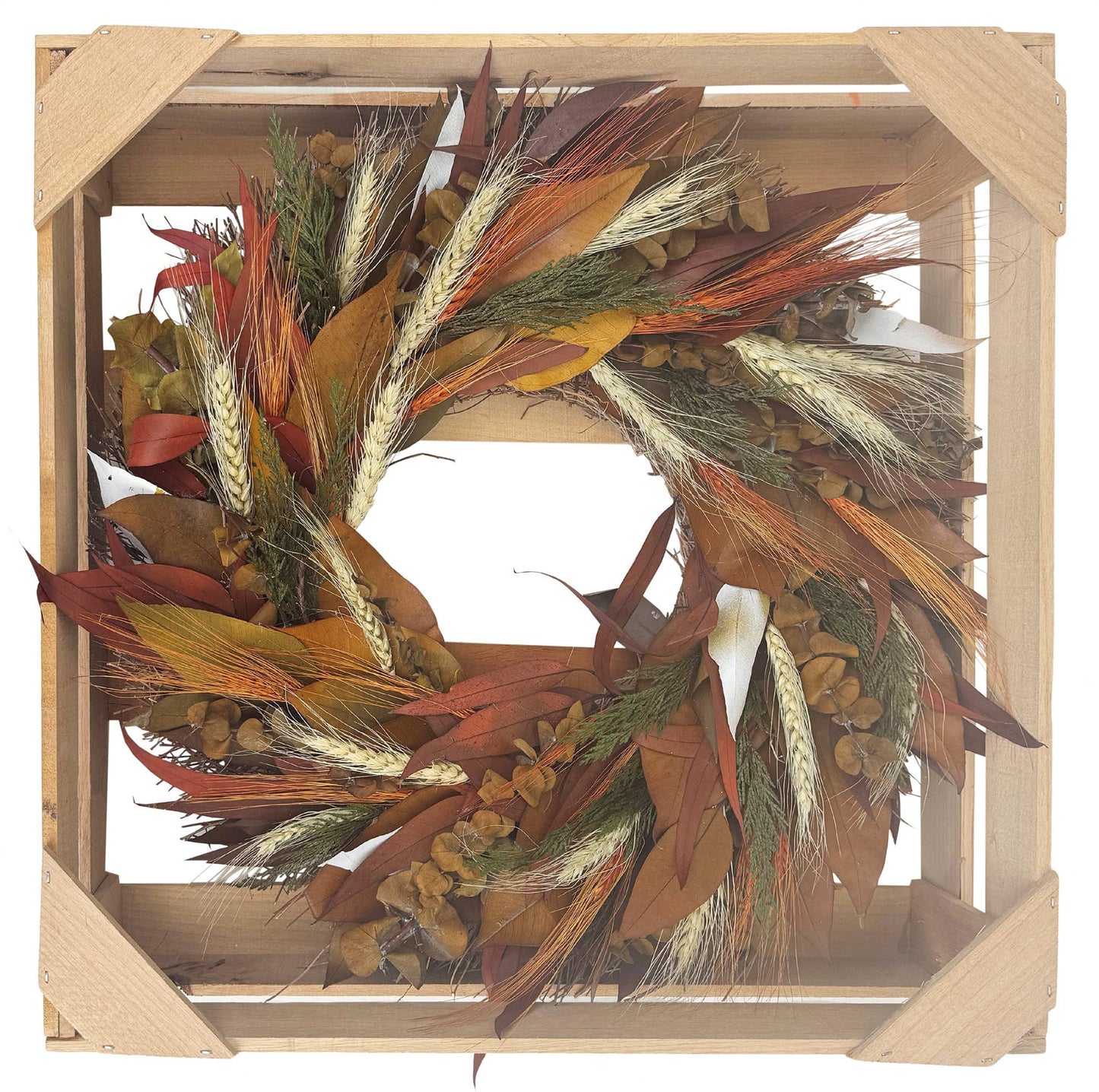 Burnt Orange Autumn Wreath