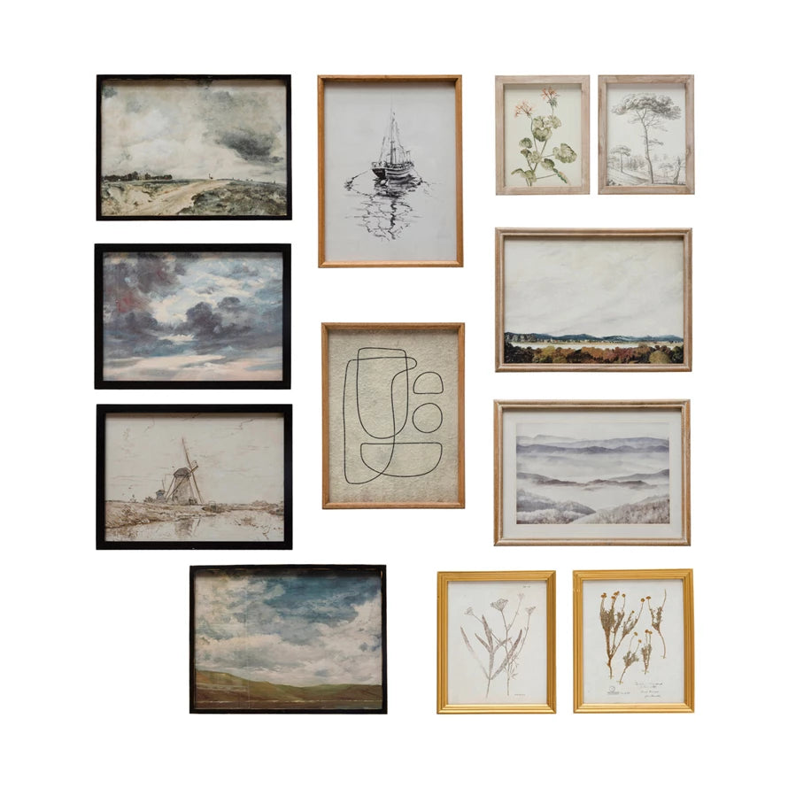 Wood Framed Wall Decor