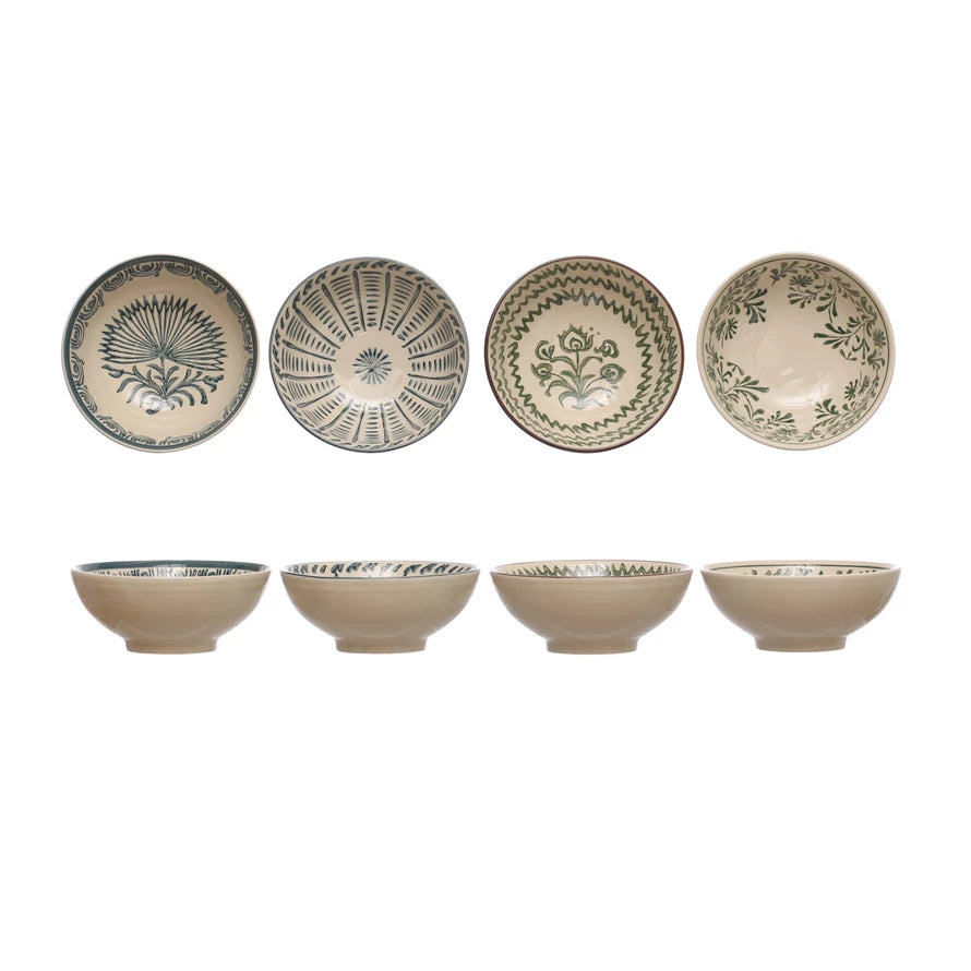Hand Painted Bowl - 4 Colors