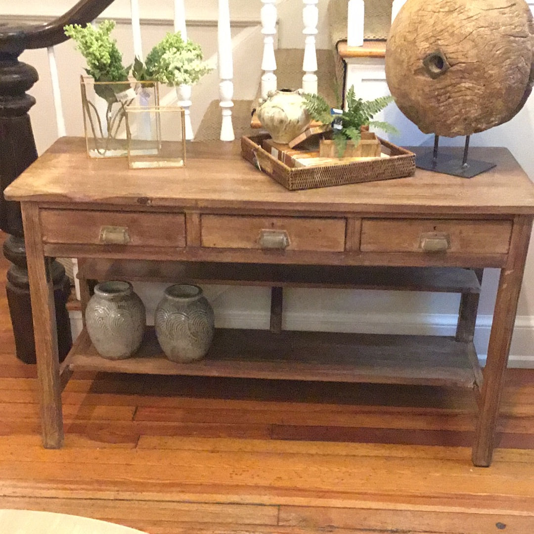 Antique Console with Shelves