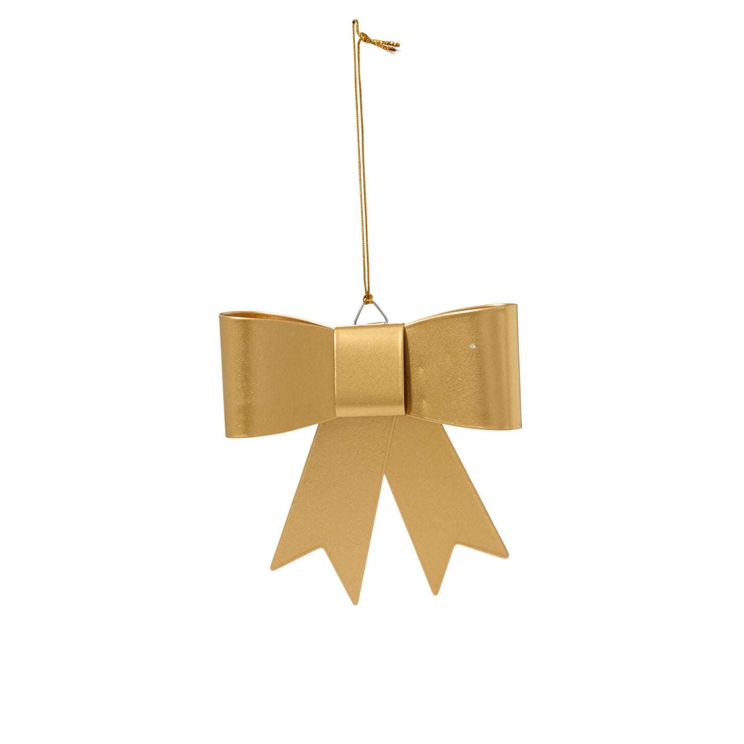 Gold Metal Bow Ornaments