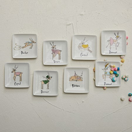 Square Reindeer Dish