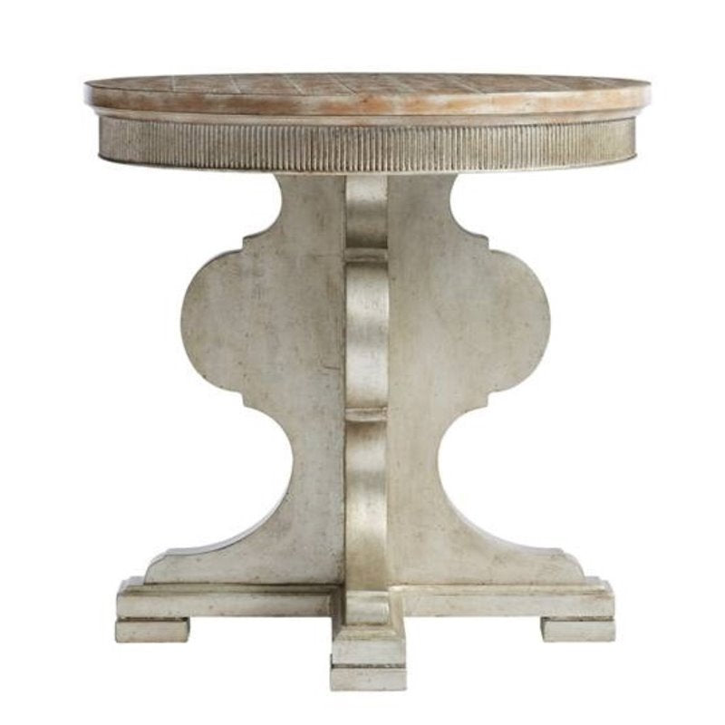 Stanley Juniper Tarnished Sliver Occasional Table