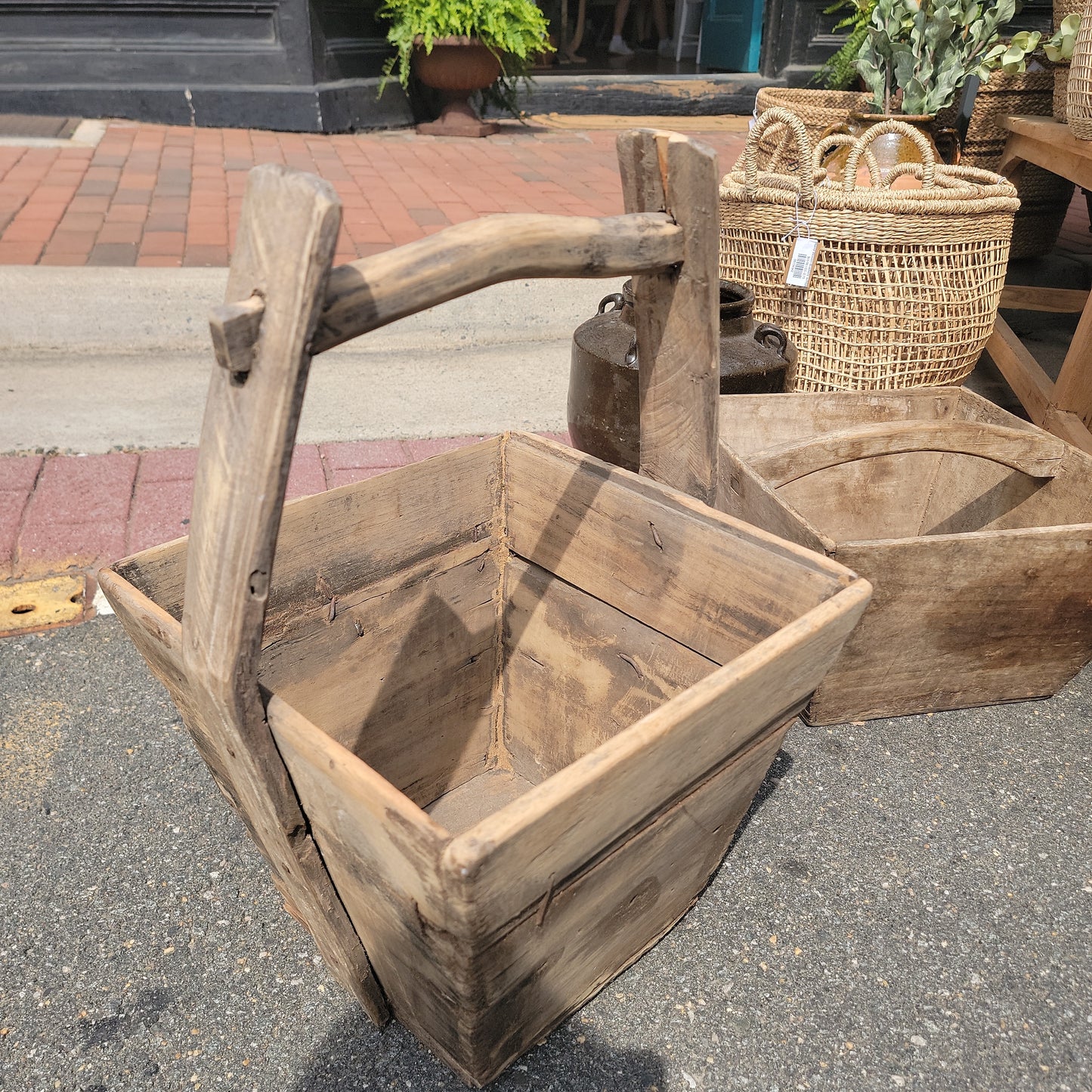 Antique Wood Bucket
