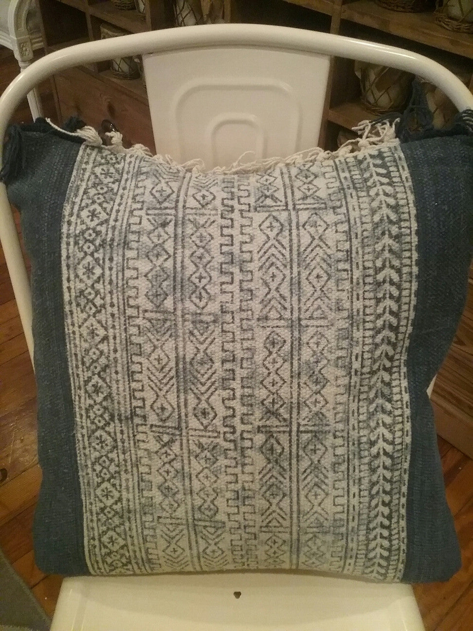 Blue Bohemian Pillow