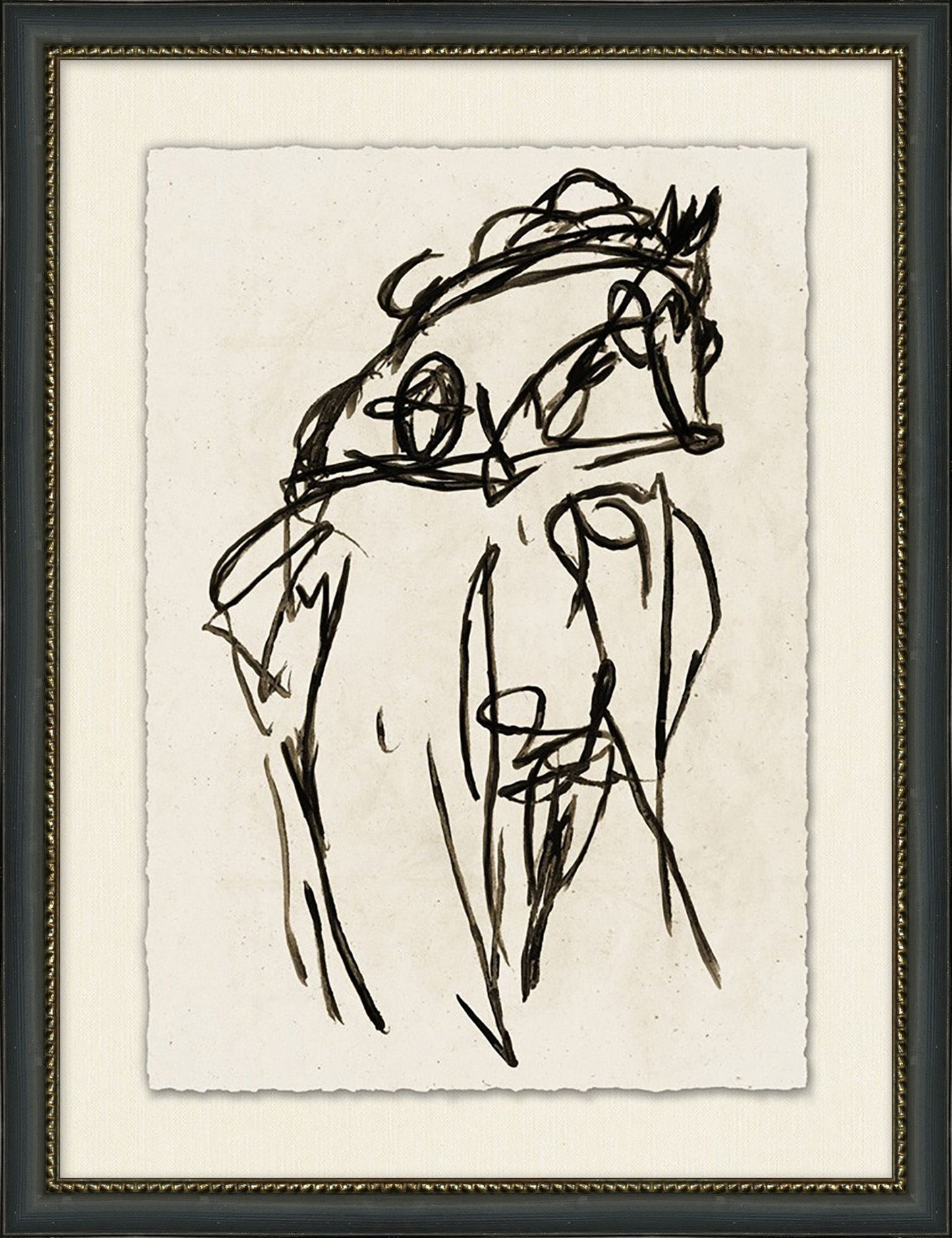 Male Vintage with Horse