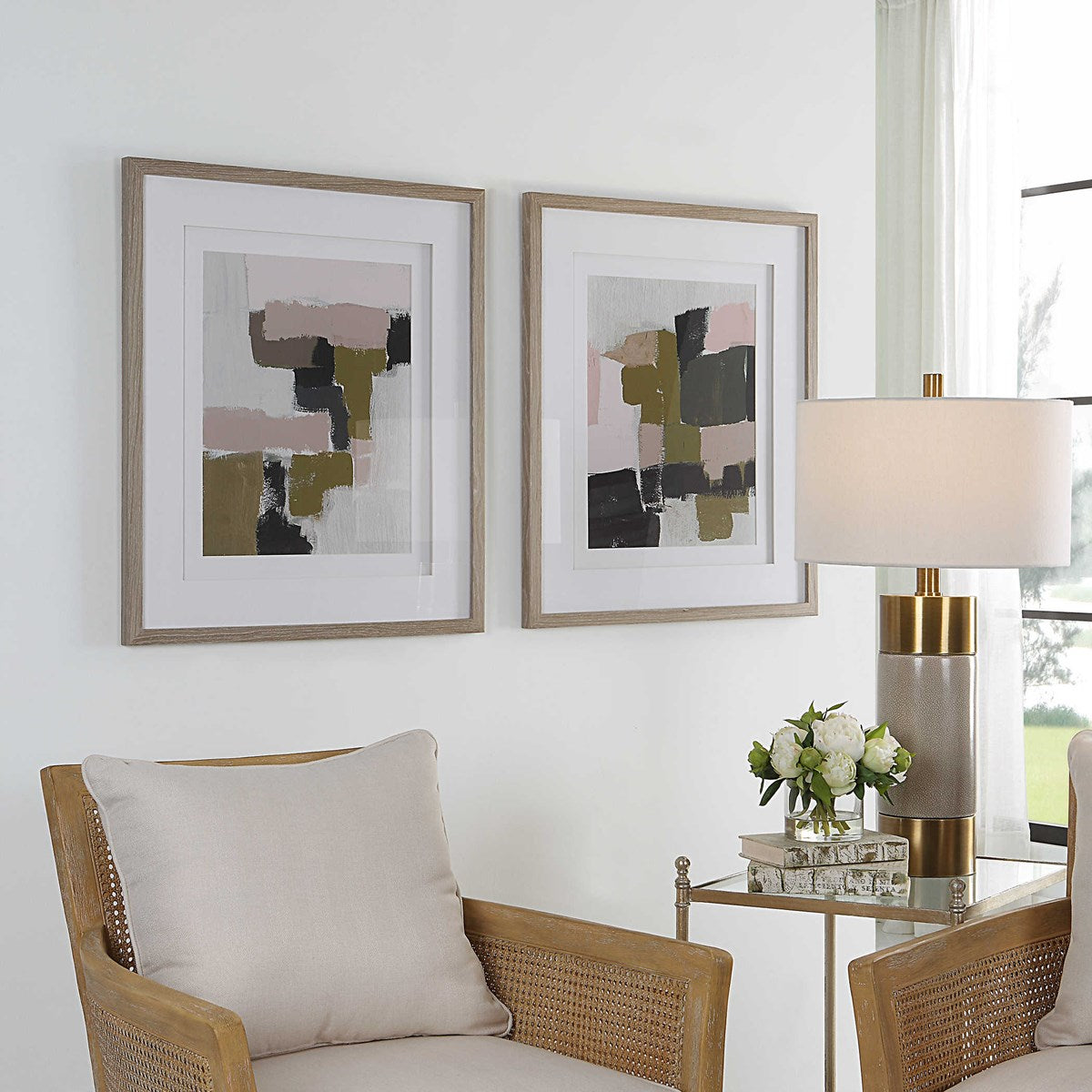 Color Blocked Framed Print