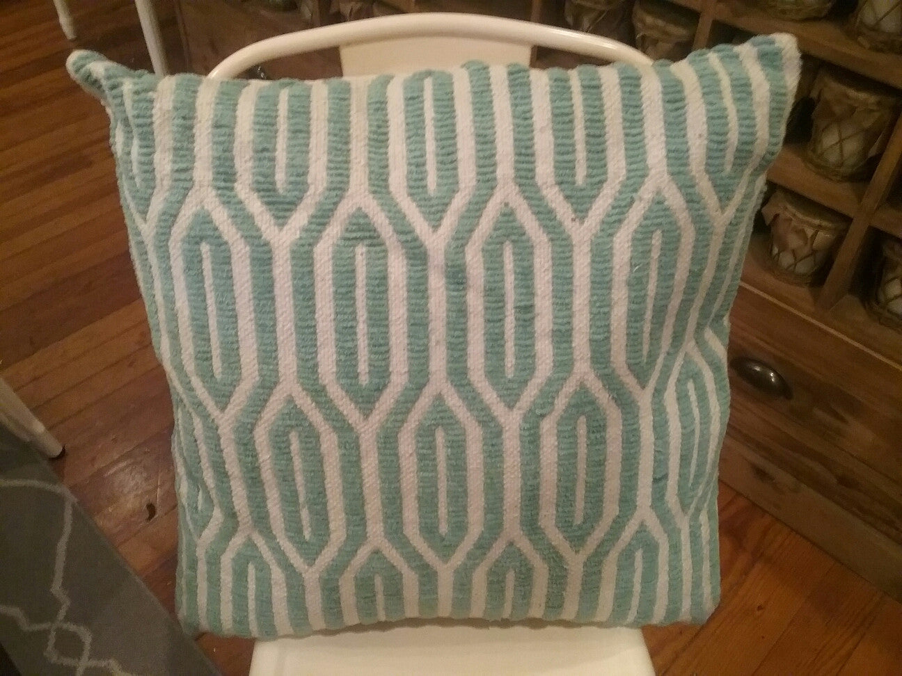 Aqua Geo Pillow