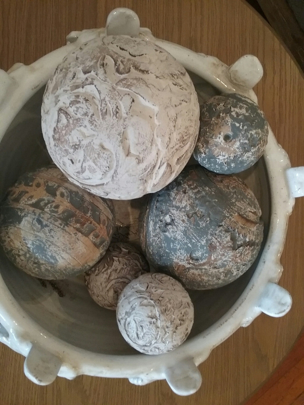 Carved Wood Ball