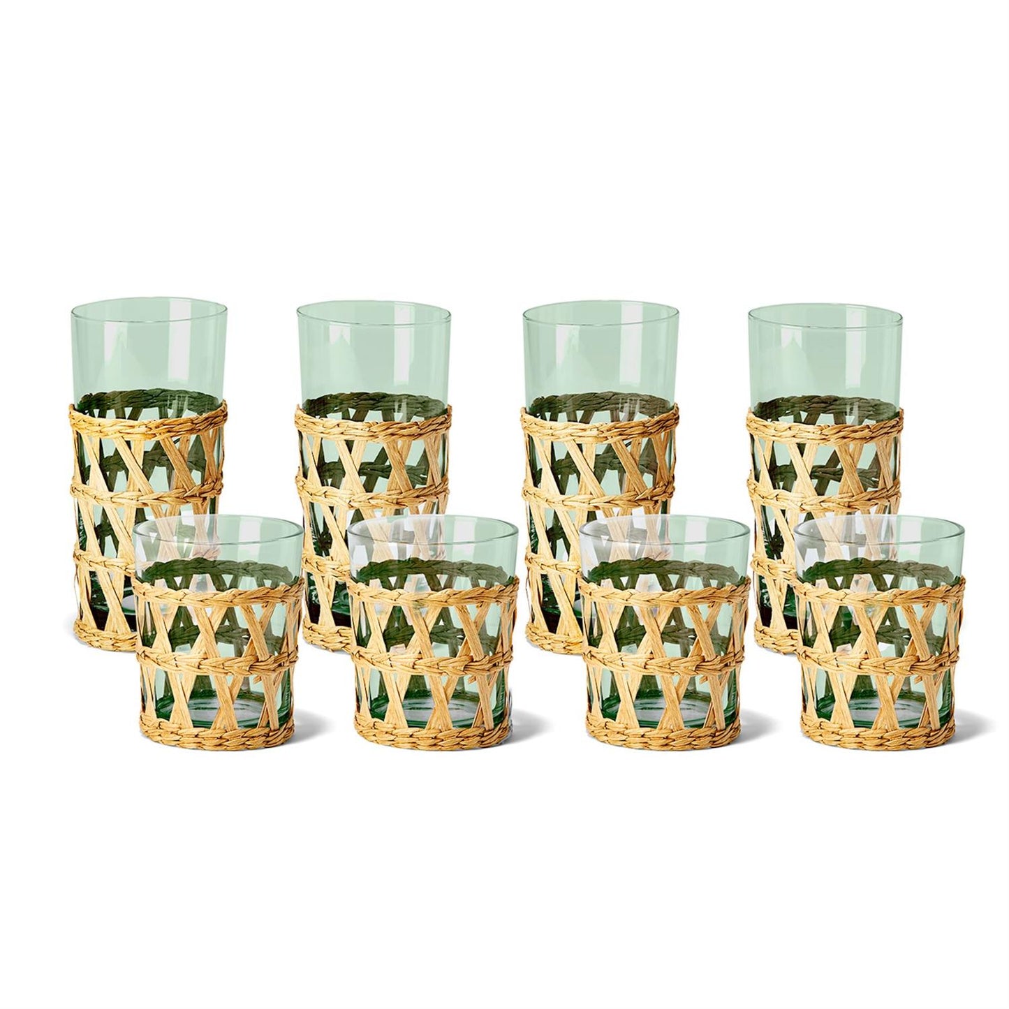 Countryside Chic Hand-Woven Lattice Glass