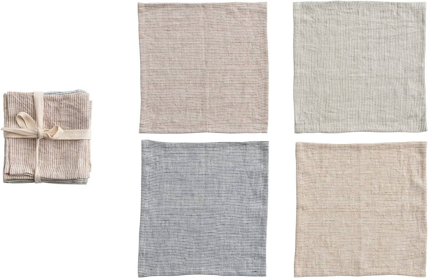 Woven Linen Cocktail Napkins