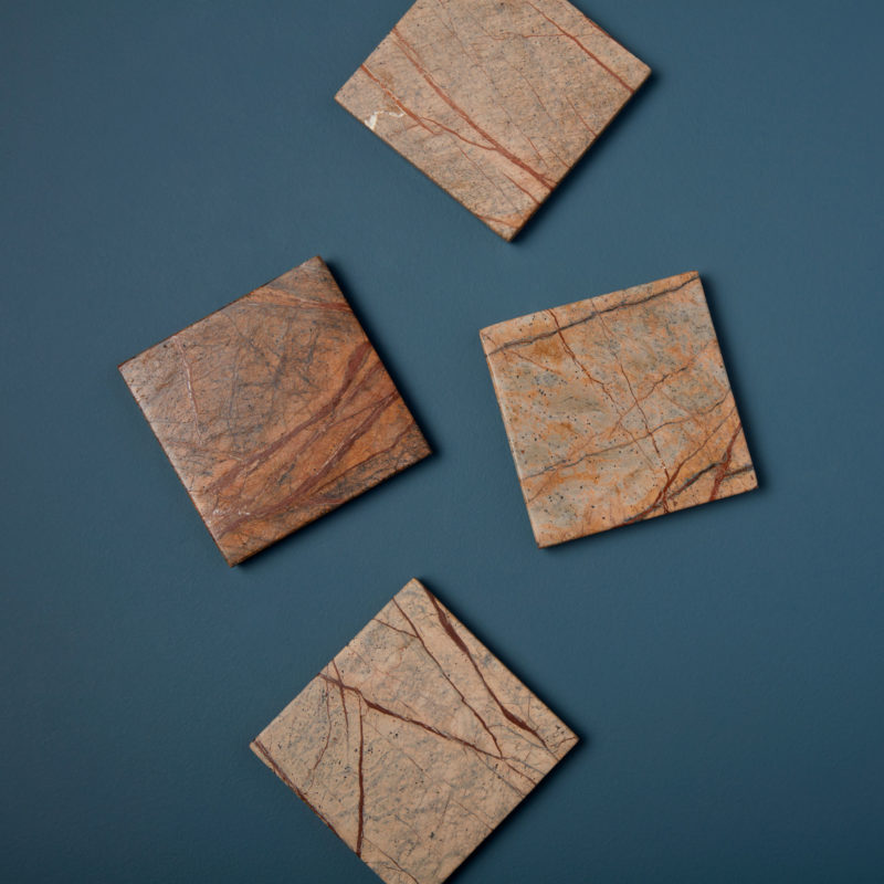 Forest Marble Square Coasters- Set of 4