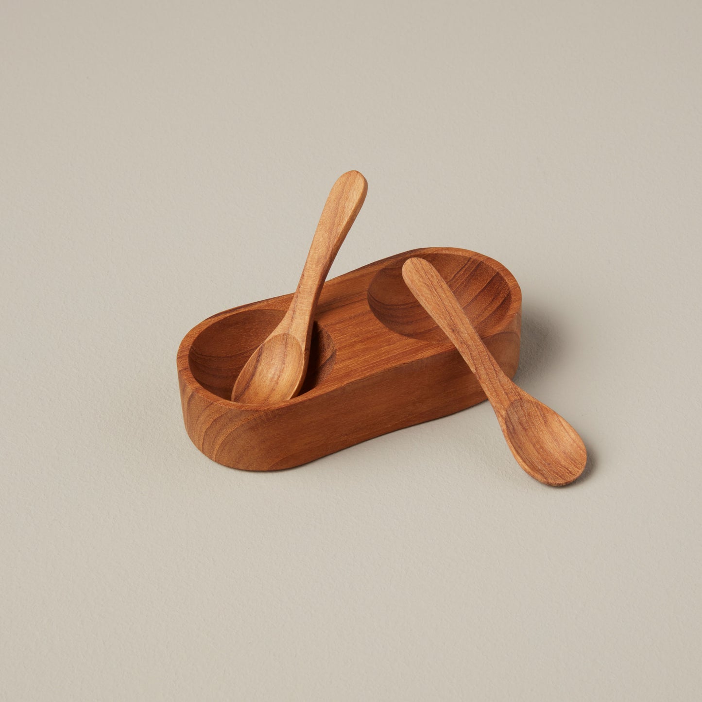 Teak Salt & Pepper Cellar