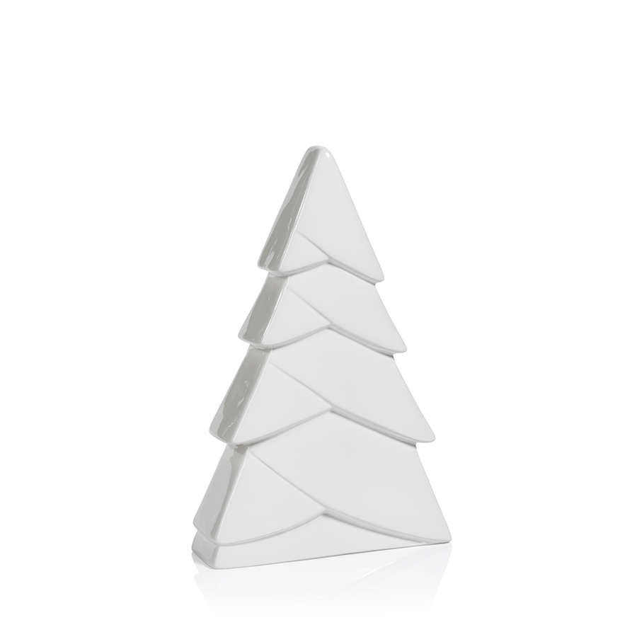 White Ceramic Snow Tree