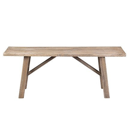 Promenade Bench - Gray/Blue Distressed