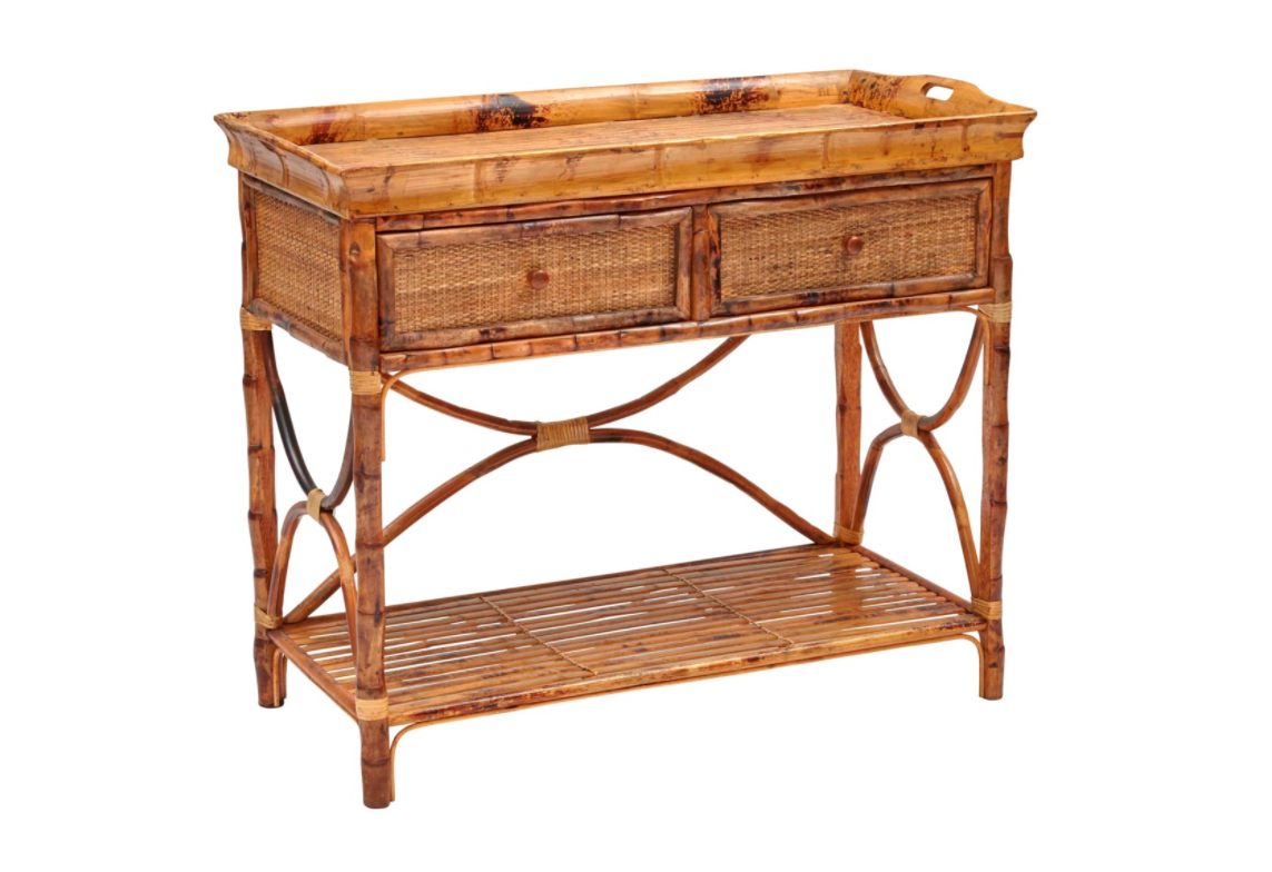 English Serving Console - Antique Tortoise