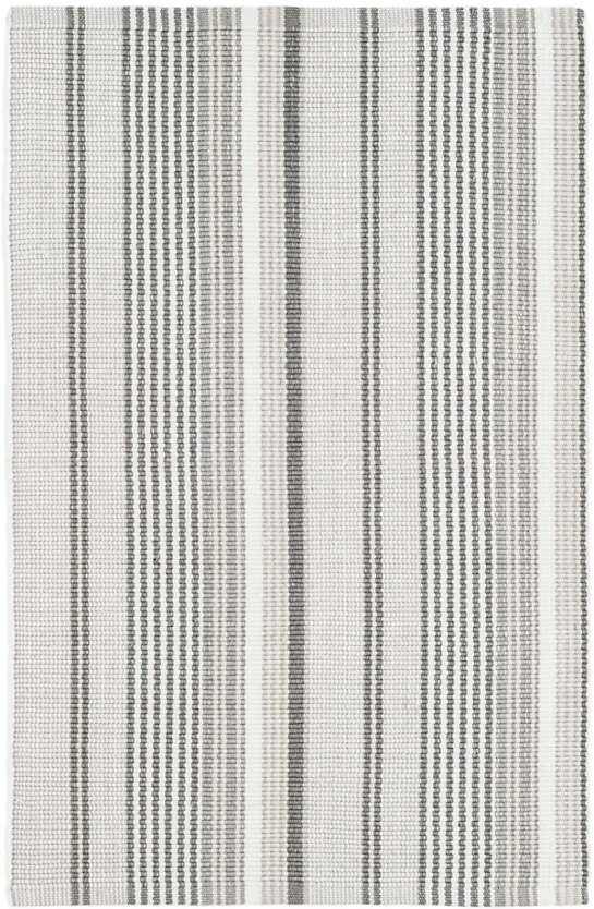 Gradation Ticking Woven Cotton Rug - 2'x3'