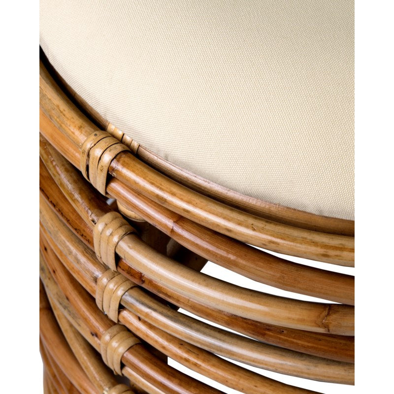 Leeton Open Weave Round Stool