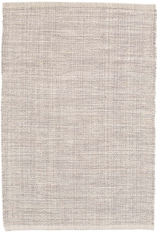 Marled Grey Woven Cotton Rug - 2'x3'