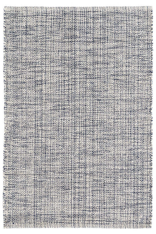 Marled Indigo Woven Cotton Rug - 2'x3'