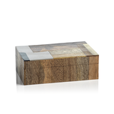 Cape Town Abstract Inlaid Mango and Sheesham Wood Box