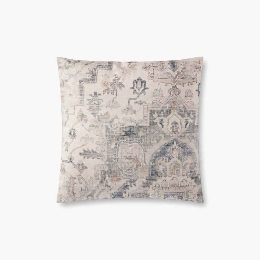 Grey/Multi Pillow 18x18