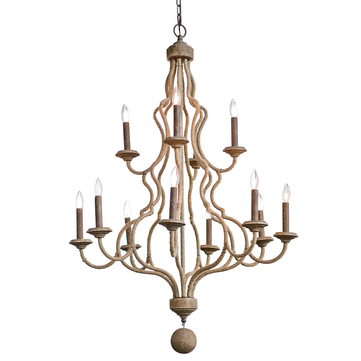 Jute Chandelier
