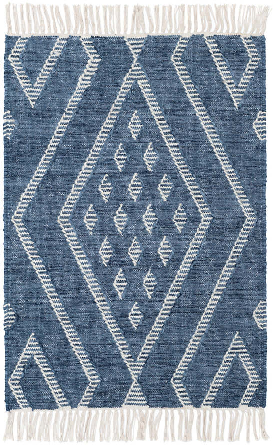 Healy Blue Woven Wool Rug - 2'x3'