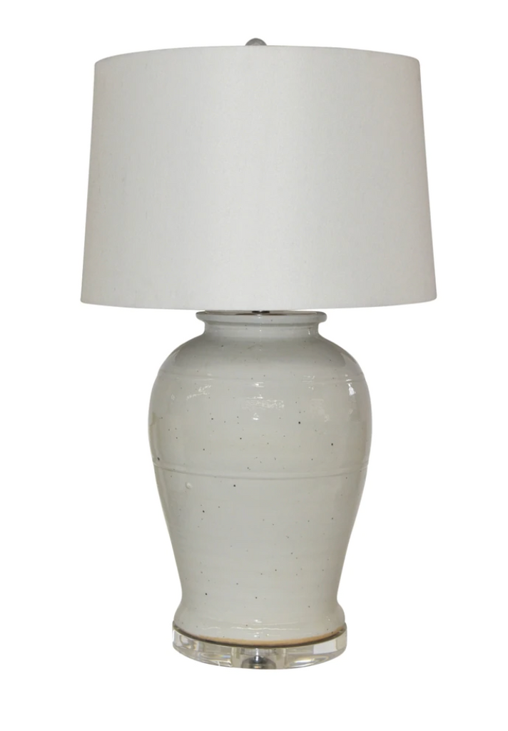 Busan White Open Top Kimchi Jar Lamp