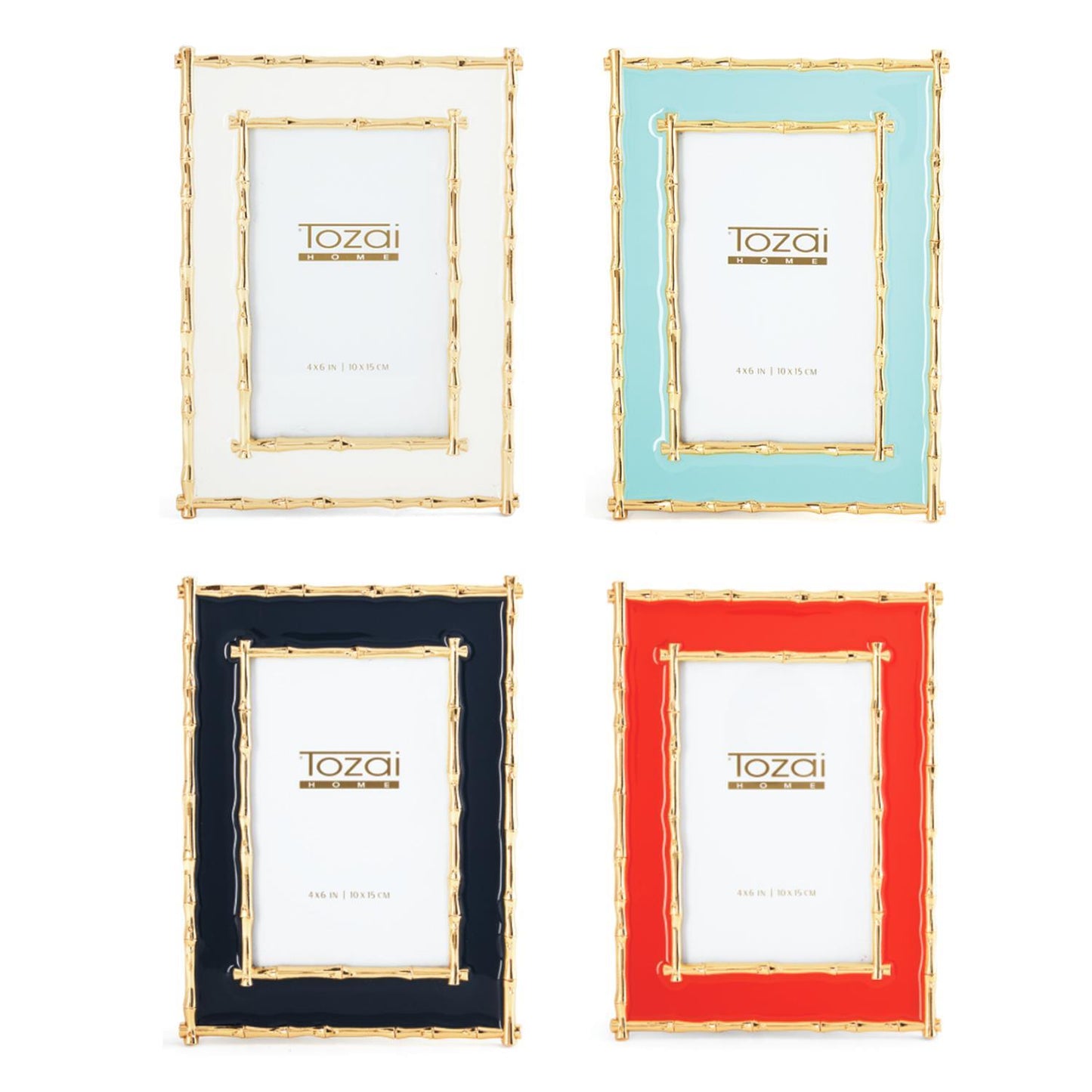 Brynn Gold Bamboo Photo Frames
