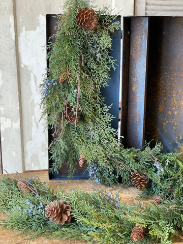 72" Indigo Springs Juniper Garland