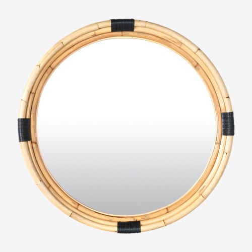 Marina Round Mirror Natural (Two Sizes)
