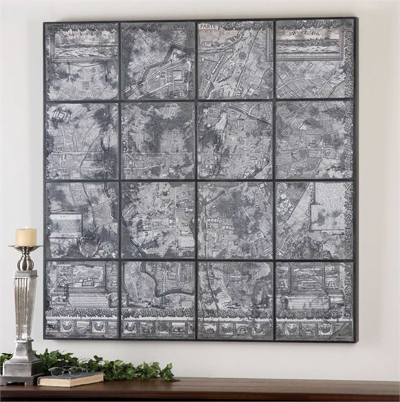 Antique Paris Map