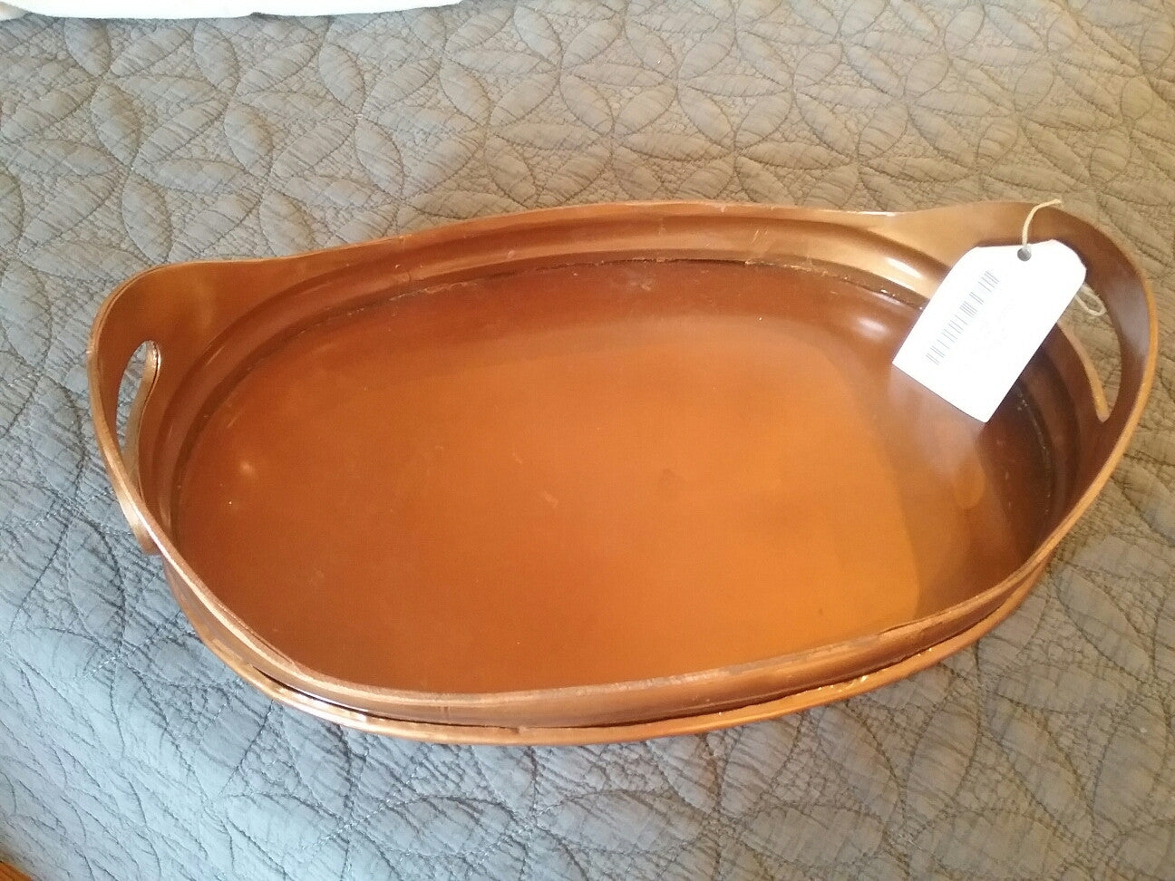 Copper Oval Tray - Sm