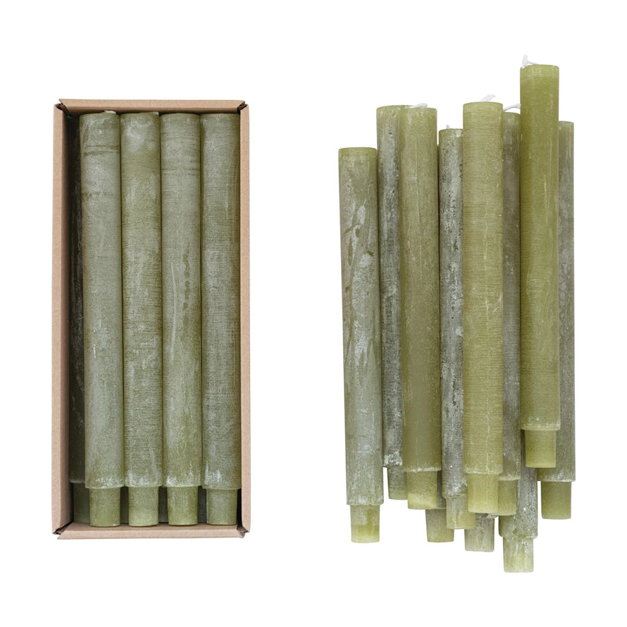Powder finish taper candles - Set of 4